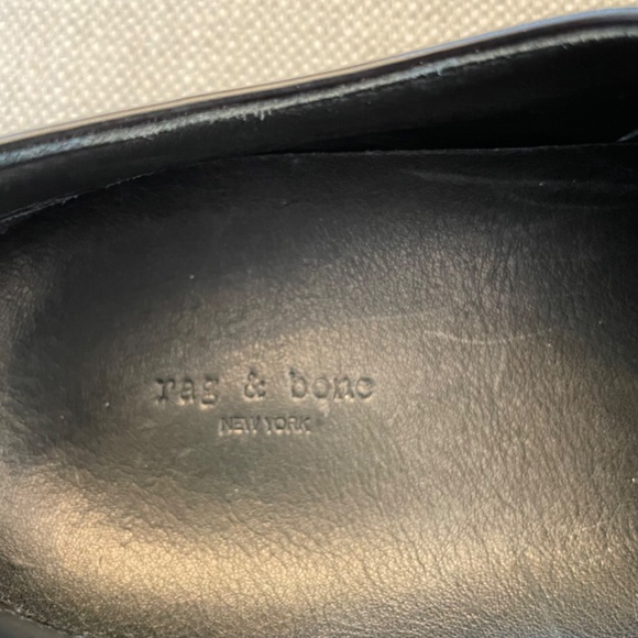 Rag & Bone Meli Sneaker Slip On Oxford Wingtip Black Size EU39 New in Box - Picture 6 of 10